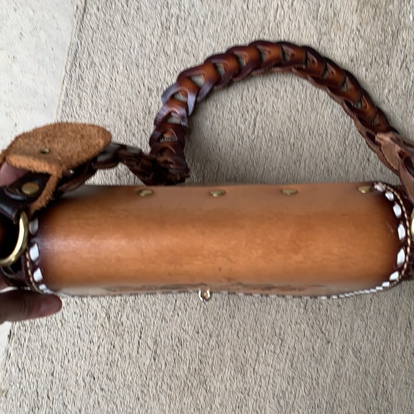 Vintage Miss Tony Lama Hand Tooled Handbag - Picture 10 of 10